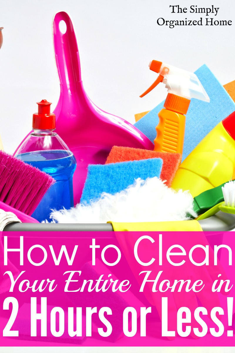 Speed Cleaning Checklist Clean Your Home In 2 Hours Or