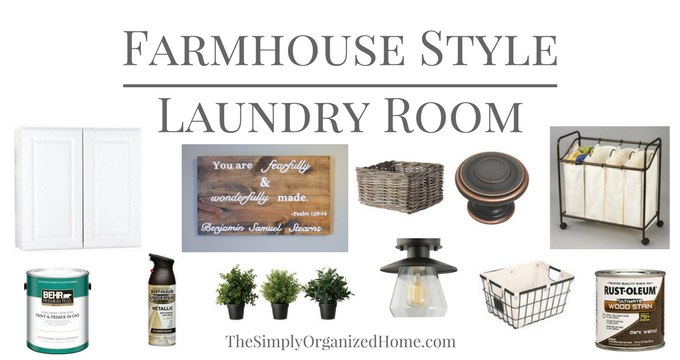 A Farmhouse Laundry Room Makeover on a Budget – THE PLAN