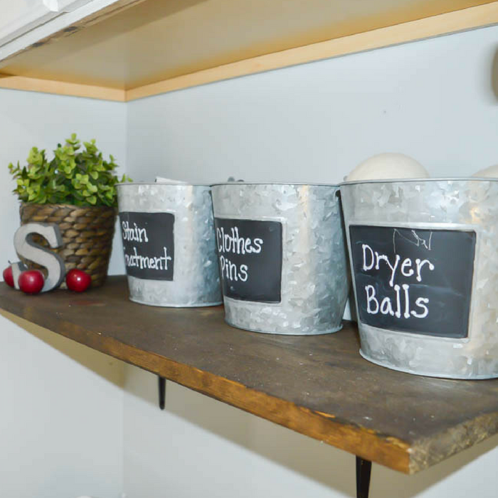 An Organized Farmhouse Laundry Room for $200!