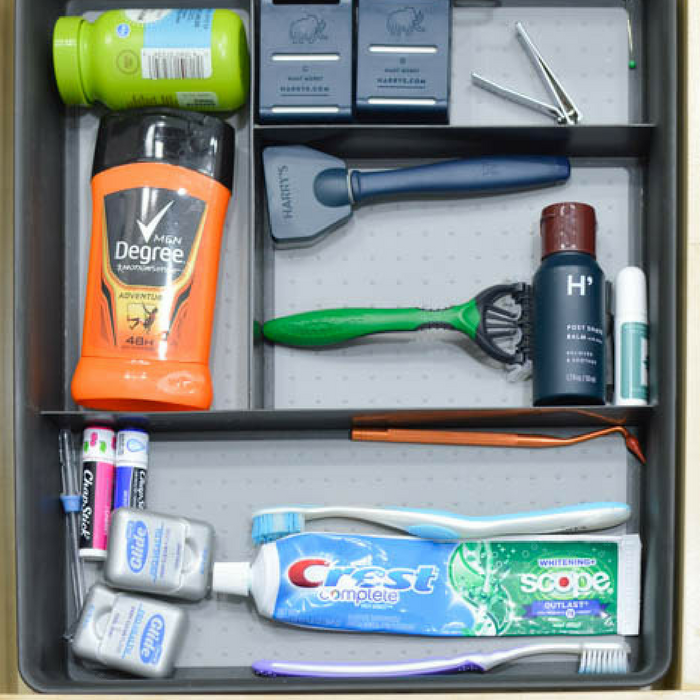 Bathroom Vanity Drawer Organization