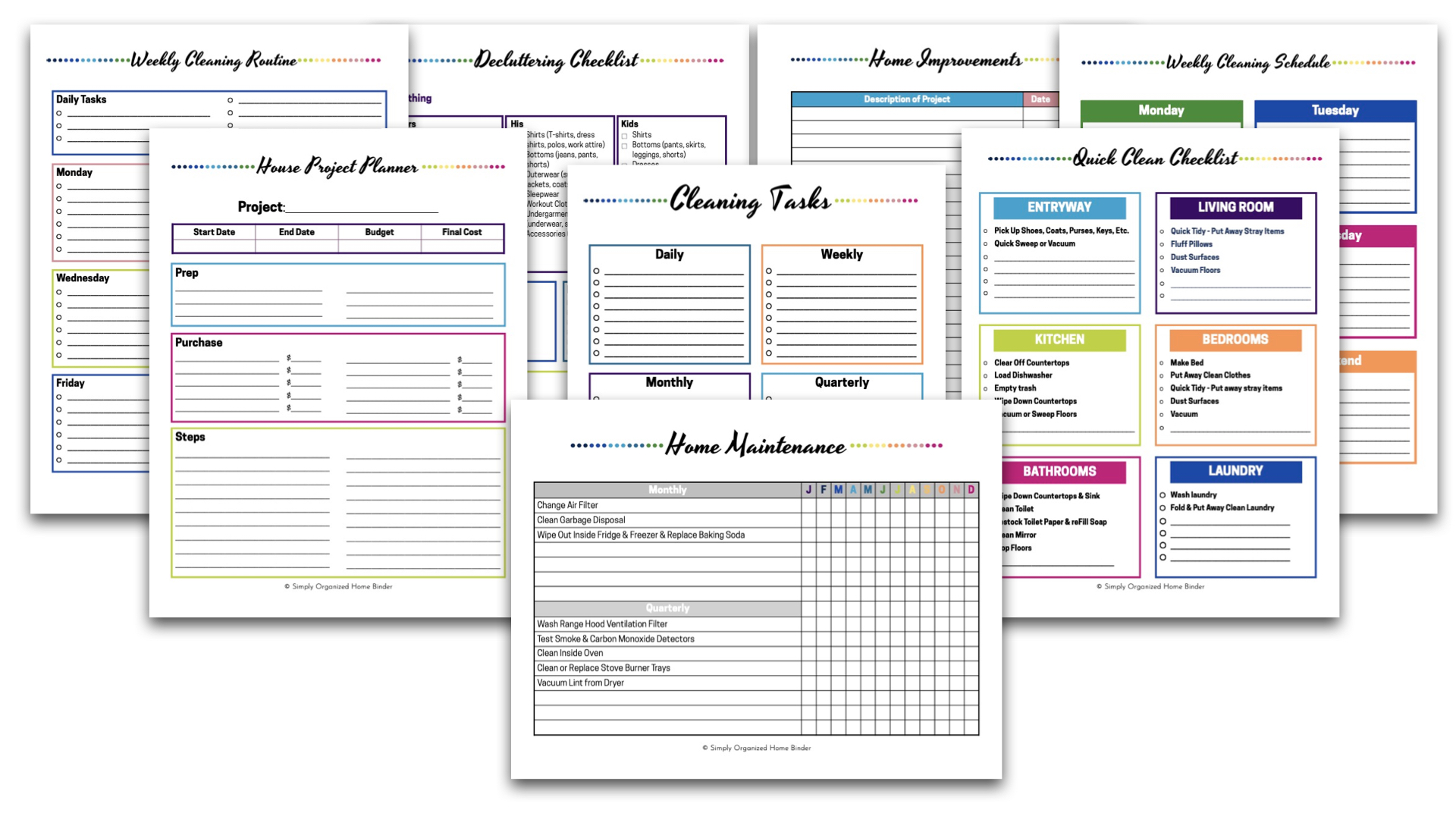 Simply Organized Home Binder