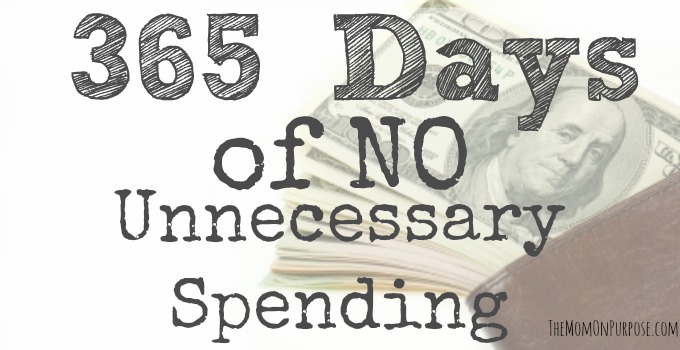 365 Days of No Unnecessary Spending