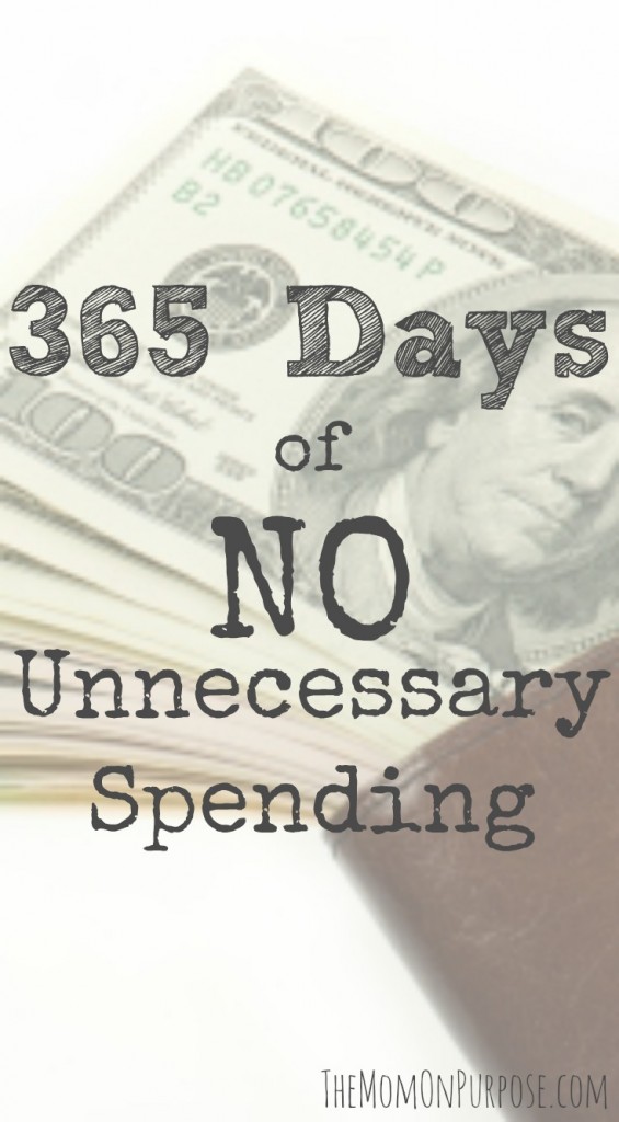 365 Days of No Unnecessary Spending