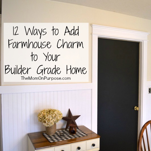 Add Farmhouse Style To A Builder Grade, Farmhouse Ceiling Trim Ideas