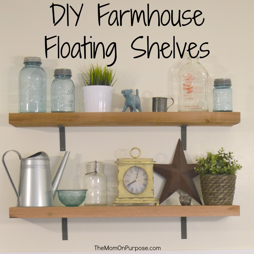 DIY Farmhouse Shelves 