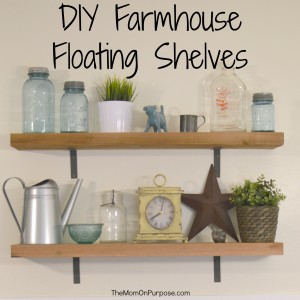 DIY Farmhouse Shelves