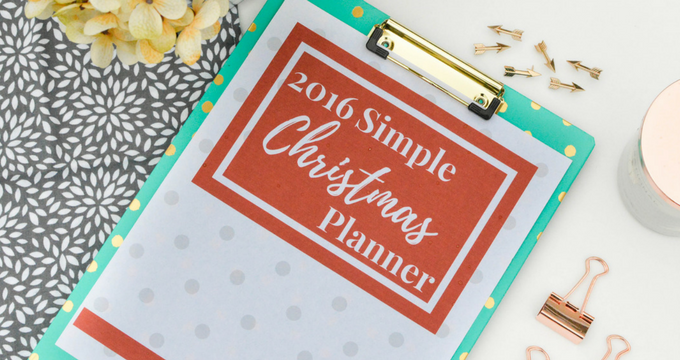 The 2016 Simple Christmas Planner