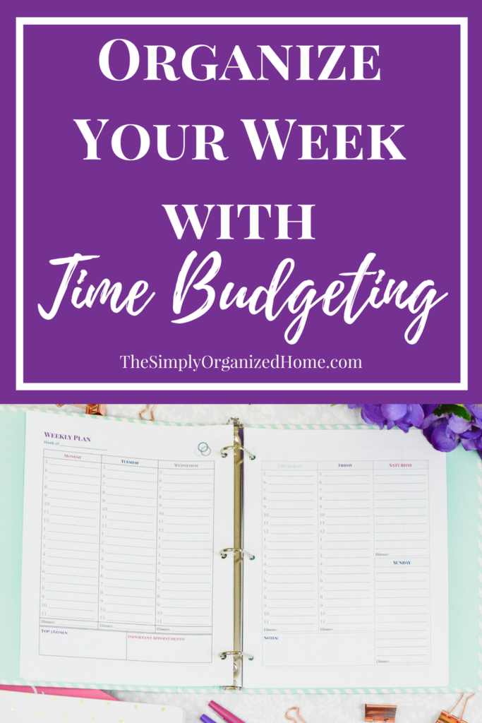 Time Budgeting | Time Budget | Time Management | Weekly Schedule