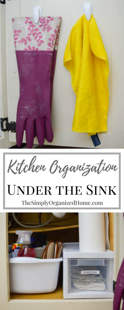 organizing under the kitchen sink | kitchen organization | organized kitchen