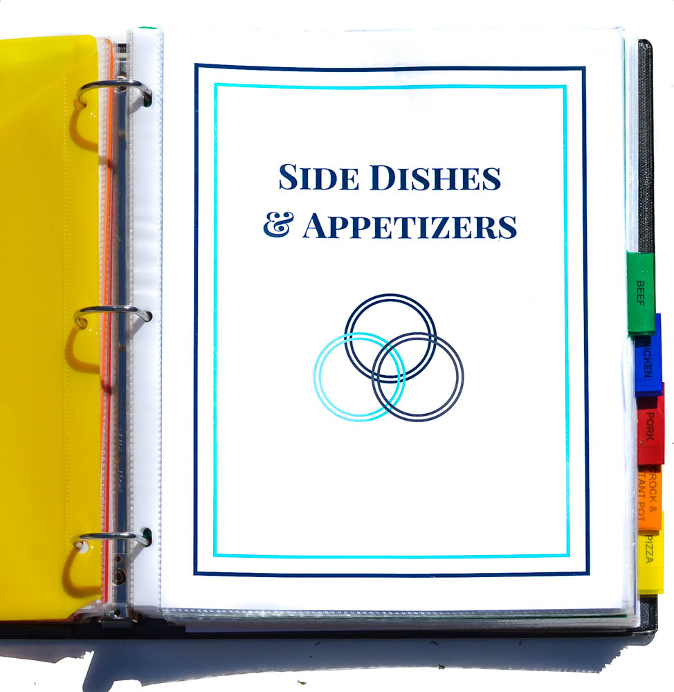 Organize your recipes with this easy to use recipe binder kit!