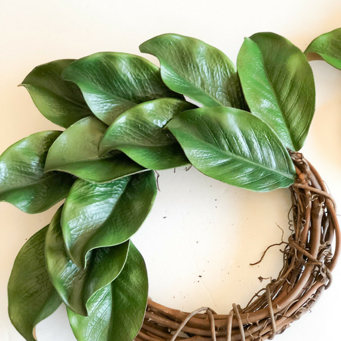 How to Make a DIY Magnolia Wreath