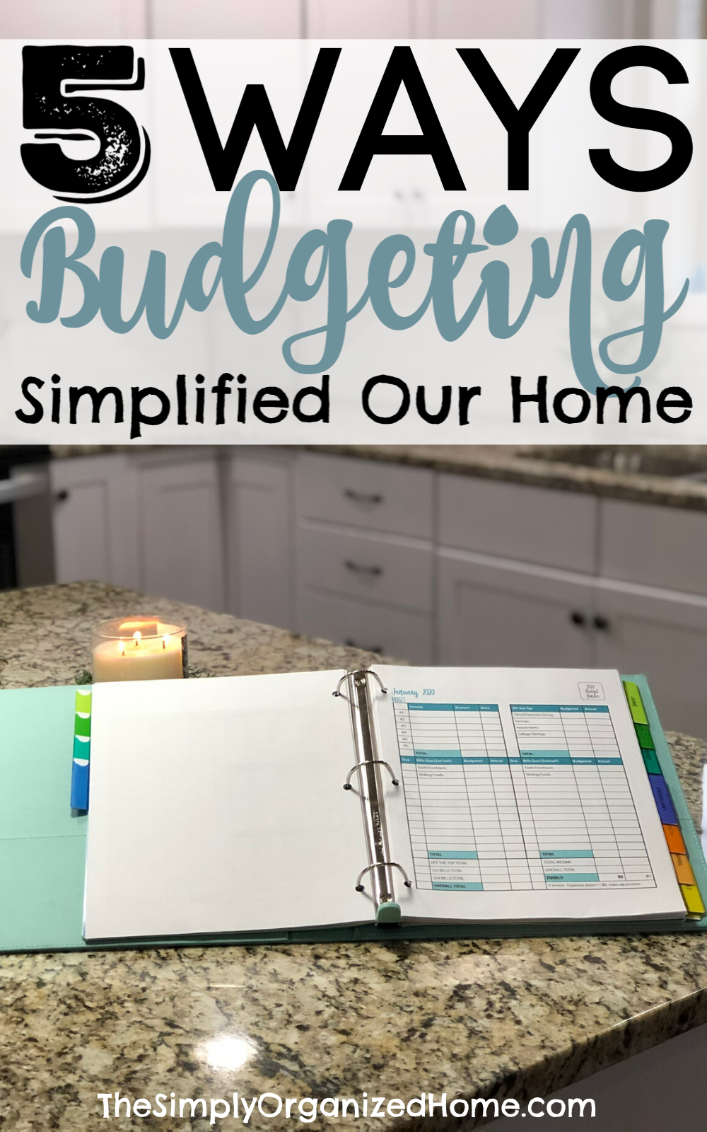 budgeting simplified our home