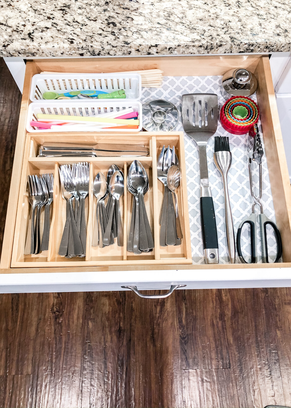 Organized Kitchen - Silverware And Grilling Tools