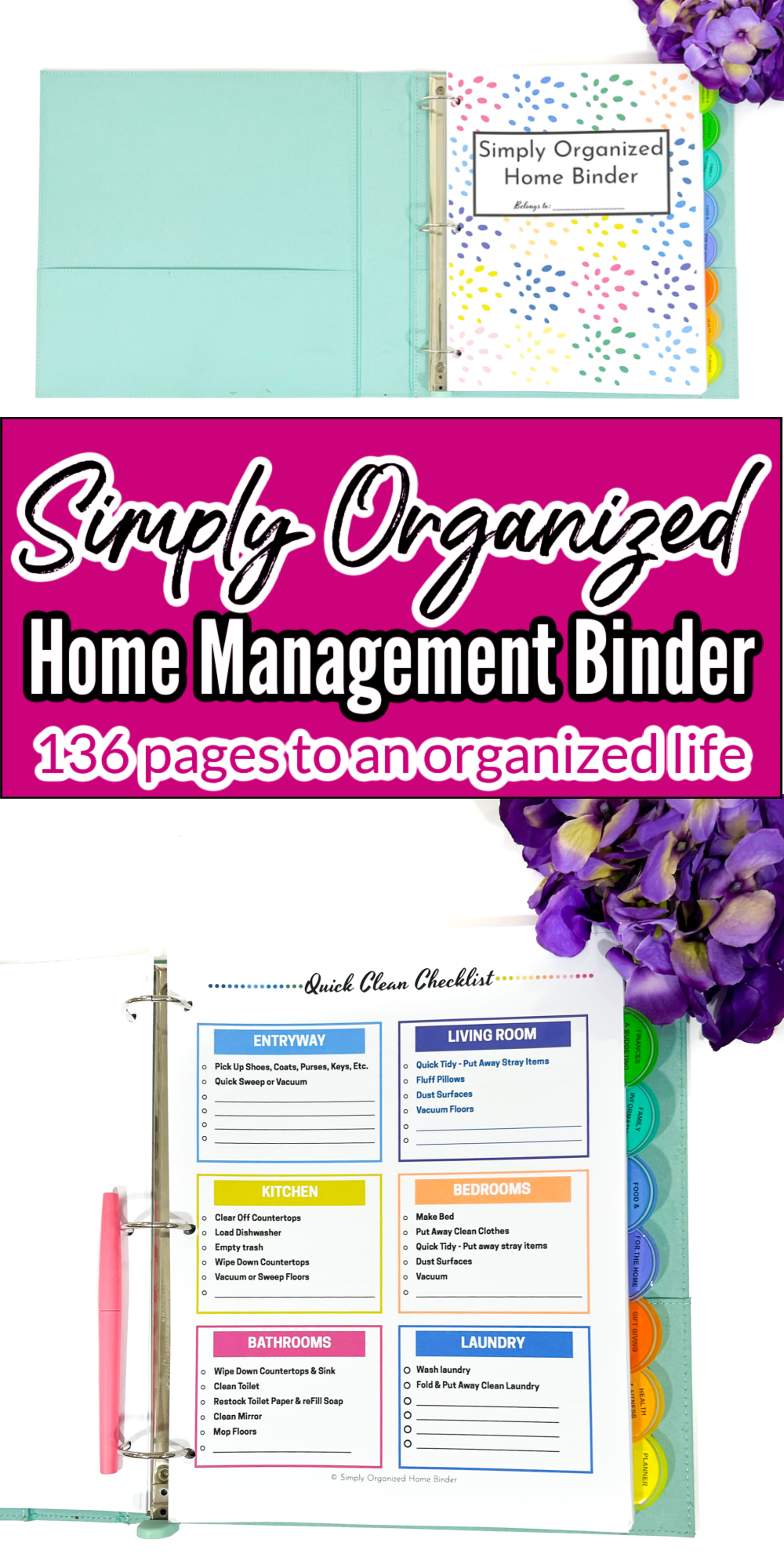2023 Simply Organized Home Binder