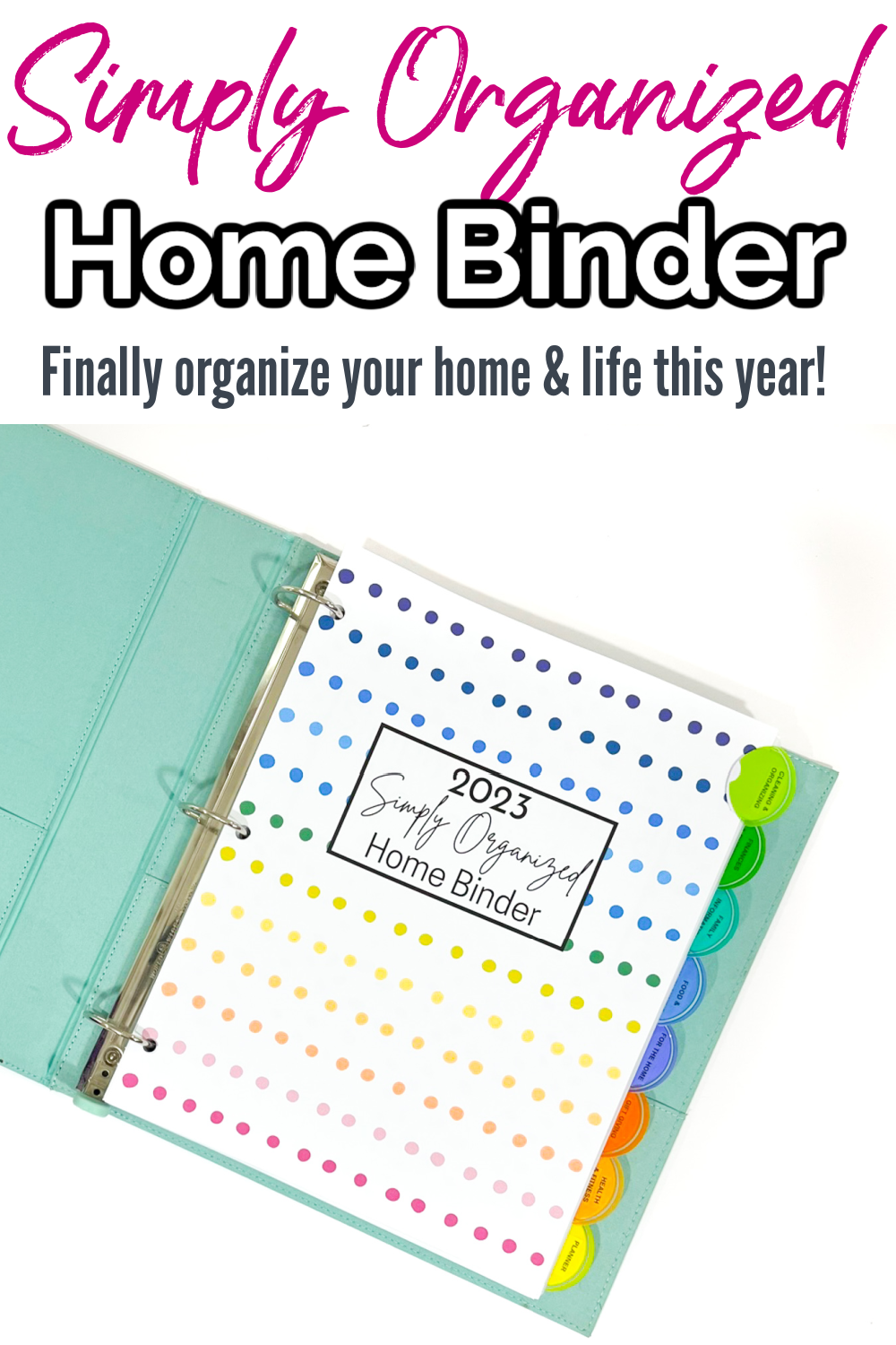 Simply Organized Home Binder